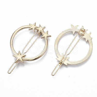 Alloy Hollow Geometric Hair Pin X-PHAR-N005-010G-1