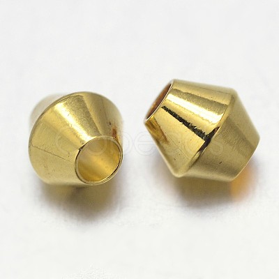 Brass Spacer Beads KK-E738-58G-1