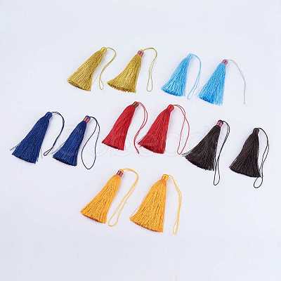 Nylon Thread Tassel Big Pendant Decorations NWIR-K019-M-1