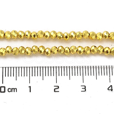 Electroplate Glass Beads Strands EGLA-D030-15A-02-1