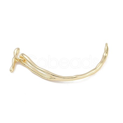 Brass Toggle Clasps KK-U020-07G-1