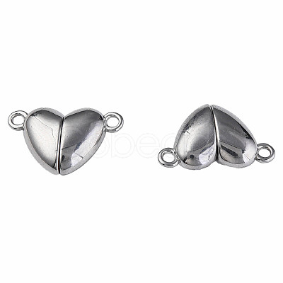 Non-Tarnish 304 Stainless Steel Magnetic Clasps X-STAS-N087-55-55P-1