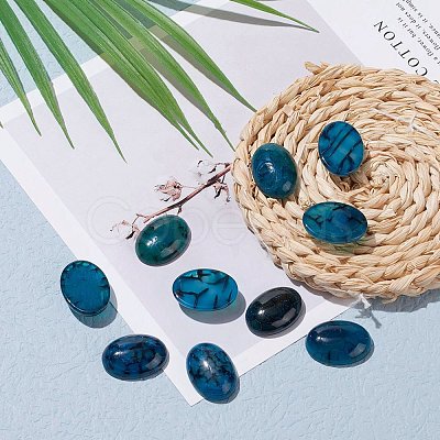 Natural Dragon Veins Cabochons X-G-F296-06-18x25mm-1