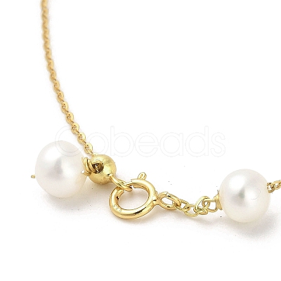 Pearl Bead Bracelets BJEW-E098-01G-1