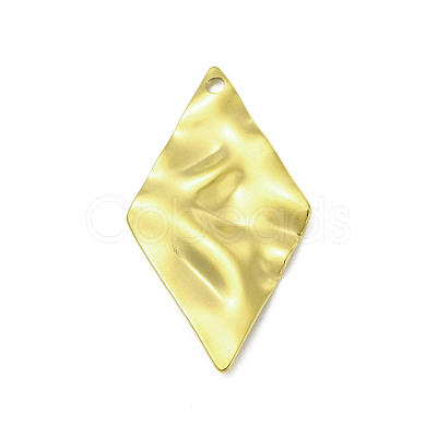 Textured 201 Stainless Steel Pendants STAS-A069-04G-1