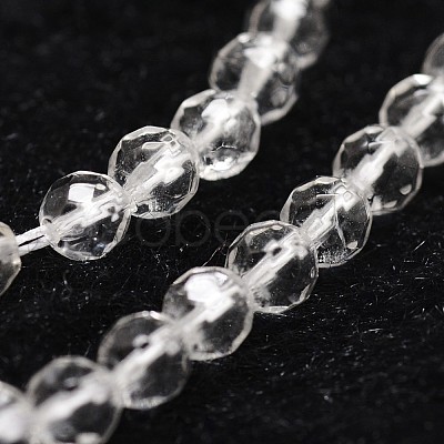 Natural Quartz Crystal Beads Strands G-G736-05-4mm-1