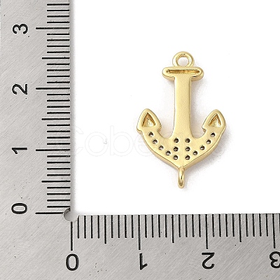 Rack Plating Brass Micro Pave Cubic Zirconia Pendants KK-C052-36G-1