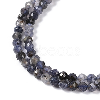 Natural Iolite Beads Strands G-G139-A11-03-1