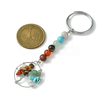 Gemstone Tree of Life Keychain KEYC-JKC00757-1