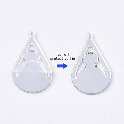 Acrylic Pendants X-OACR-S035-16B-1