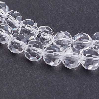 Transparent Glass Beads Strands EGLA-F120-NA01-1