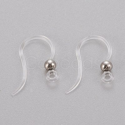 Eco-Friendly Plastic Earring Hooks X-STAS-K203-03P-1