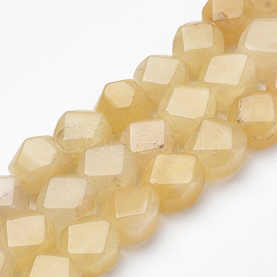 Natural Yellow Aventurine Beads Strands G-S273-09-1