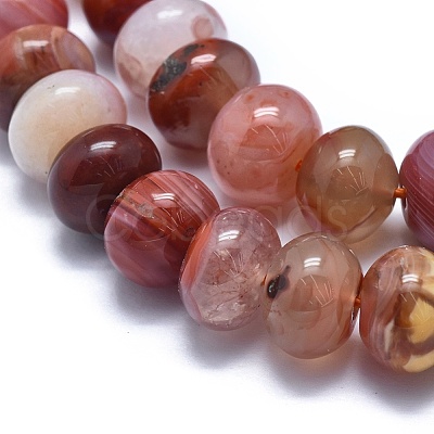 Natural Red Agate Beads Strands G-E530-12C-1