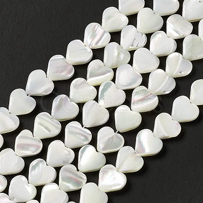 Natural Trochid Shell/Trochus Shell Beads Strands SHEL-F003-08A-1