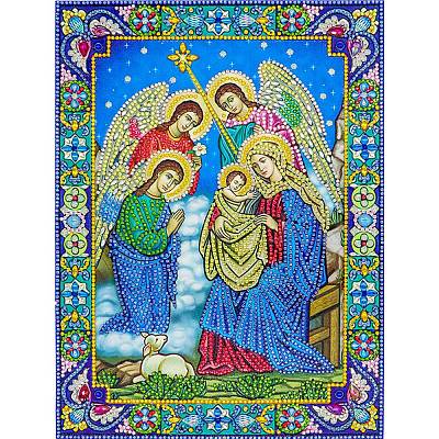 Religion Human Pattern DIY Diamond Painting Kits DIAM-PW0010-49A-12-1