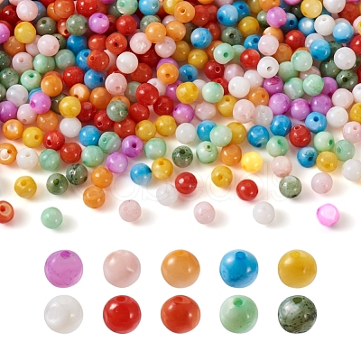 Craftdady 500Pcs 10 Colors Natural Freshwater Shell Beads SHEL-CD0001-02-1