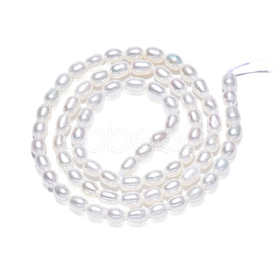 Natural Cultured Freshwater Pearl Beads Strands PEAR-N012-03G-1