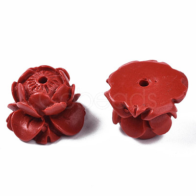 Lotus Cinnabar Beads CARL-Q004-83-1