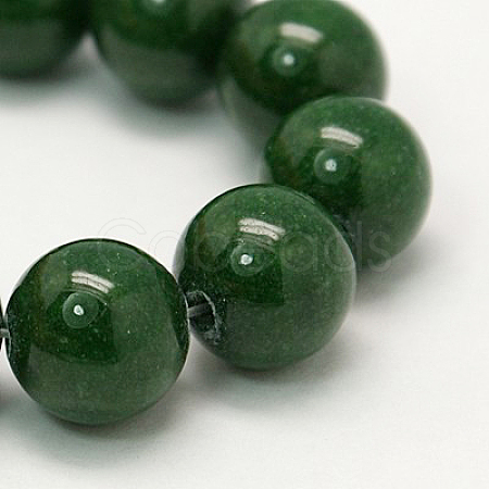 Natural Mashan Jade Round Beads Strands G-D263-6mm-XS13-1