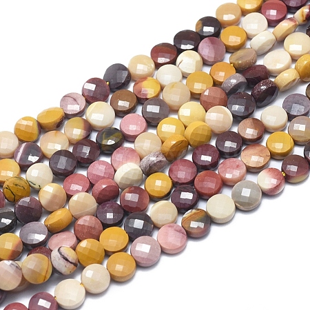 Natural Mookaite Beads Strands G-D0003-A76-1