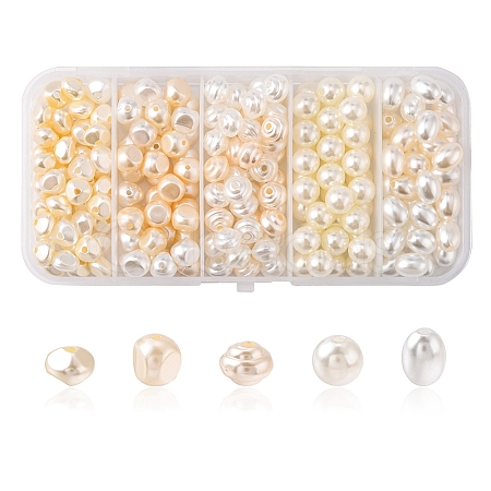 5 Styles Imitation Pearl Acrylic Beads OACR-YW0001-27-1