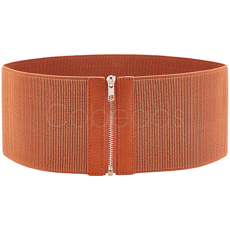 PU Leather Wide Elastic Corset Belts AJEW-WH0248-16A-1