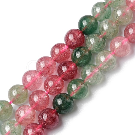 Natural Strawberry Quartz Beads Strands G-C029-03-1