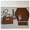 DIY Bowknot Crossbody Bags Set, Including PU Leather Bag Materials, Saddle Brown, 200x260x80mm