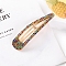 Colorful Rhinestone Snap Hair Clips for Girl, Golden, 80mm