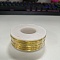 Round Aluminum Wire, Yellow, 18 Gauge, 1mm, about 23m/roll