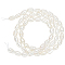 PandaHall Elite 1 Strand Natural Cultured Freshwater Pearl Beads Strands, Rice, Seashell Color, 3.5~5x3.5~4.5mm, Hole: 0.6mm, about 73~86pcs/strand, 13.70inch~13.78inch(34.8cm~35cm)