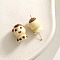 Handmade Porcelain Beads, Chinese Style Twelve Zodiac, with Cartoon Pattern, DIY Accessories, for Bracelet/Necklace and Keychain Decoration, Pig, 16x14mm