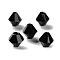 K9 Glass, Imitation Austrian Crystal Beads, Faceted, Bicone, Black, 6x6x6mm, Hole: 0.9mm