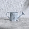 Alloy Watering Can Mini Model, Micro Landscape Dollhouse Accessories, Pretending Prop Decorations, Aqua, 45x20mm