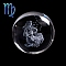 Inner Carving Constellation Glass Crystal Ball Diaplay Decoration, Paperweight, Fengshui Home Decor, Virgo, 80mm