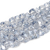 Electroplated Glass Beads Strands EGLA-T006-06J-1