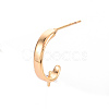 Brass Earring Findings KK-T062-208G-NF-3