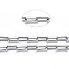 304 Stainless Steel Rectangle Cable Chains CHS-T003-29A-P-2