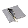 Imitation Leather Jewelry Storage Zipper Bags ABAG-G016-01A-04-3