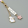 Cute Japanese Cherry Blossom Pendant Decorations HJEW-WH0068-05B-3