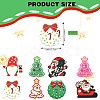 16Pcs 8 Style Christmas Silicone Beads SIL-SZ0001-08-2