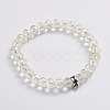 Electroplate Glass Beads Stretch Bracelets BJEW-JB02012-2