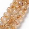Natural Citrine Beads Strands G-S362-105C-1