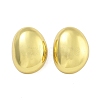 Rack Plating Oval Brass Stud Earrings EJEW-C116-03G-1