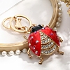 Alloy Rhinestone Keychains PW-WGFC63F-01-1