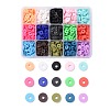 150G 15 Colors Handmade Polymer Clay Beads CLAY-JP0001-13-8mm-1