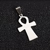 Tarnish Resistant 201 Stainless Steel Ankh Cross Pendants STAS-I032-008-1