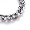 304 Stainless Steel Curb Chain Necklaces NJEW-H493-07P-A-2