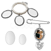 SUPERFINDINGS Imitation Pearl Wedding Bouquet Jewelry Set BJEW-FH0001-01A-1